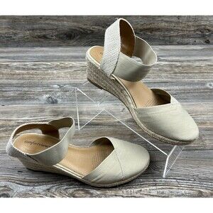 Comfort View Women’s Wedge Slingback Sandals SHOES 10.5M Cottagecore Boho Chic